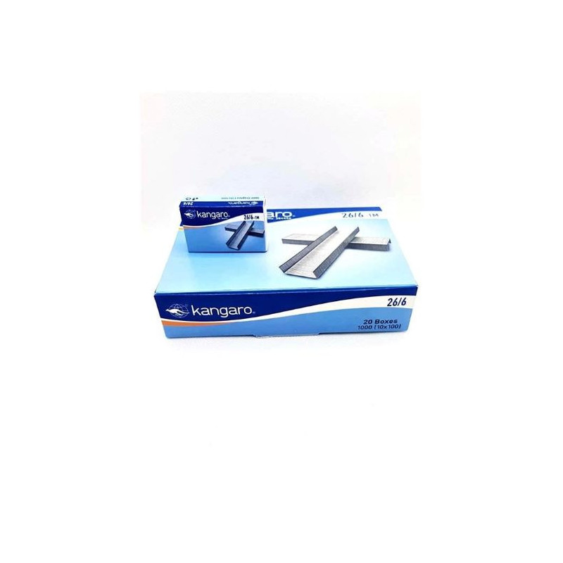 Kangaro 26/6 Staplez -1000 Pcs X 10 Packs