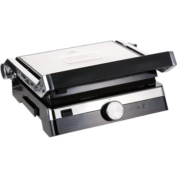Black+Decker Family Health Grill, 2000W, CG2000-B5, Black & Silver, 1 Year Warranty