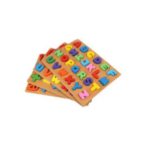 Alphabet And Numbers Wooden Educational Puzzle Board