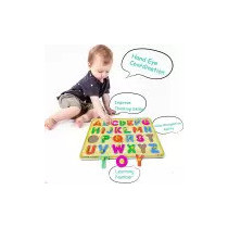 Alphabet And Numbers Wooden Educational Puzzle Board