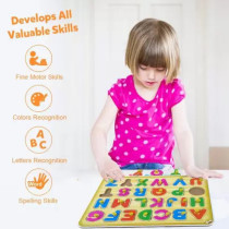 Alphabet And Numbers Wooden Educational Puzzle Board
