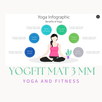 Multi Functional Non Slip Yoga Mat 60 x 15 x 15cm