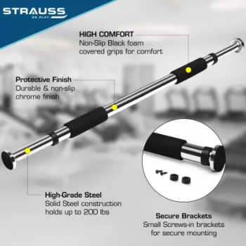 Door Way Gym Bar With 4 Screw And Nuts