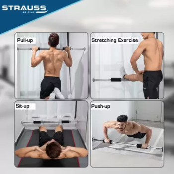 Door Way Gym Bar With 4 Screw And Nuts