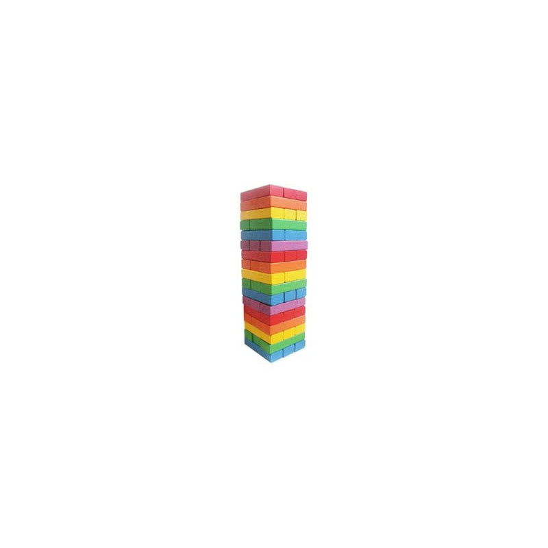 Webby 54-Piece Wooden Block Tiles