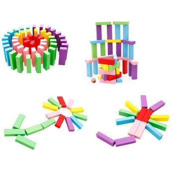 Webby 54-Piece Wooden Block Tiles