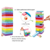 Webby 54-Piece Wooden Block Tiles