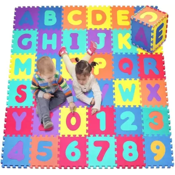 Alphabet And Numbers Soft Foam Play Puzzle Mat