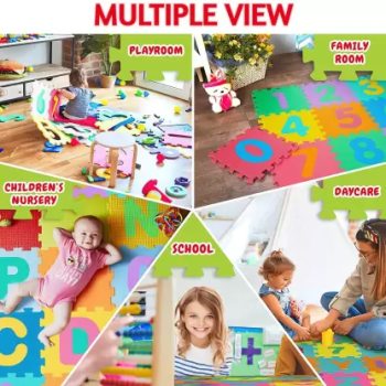 Alphabet And Numbers Soft Foam Play Puzzle Mat