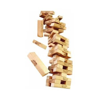 Hasbro 54-Piece Classic Jenga Stacking Block Kit A2120 9.84 x 3.94 x 5.91 Inch