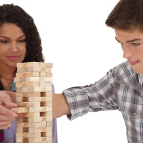Hasbro 54-Piece Classic Jenga Stacking Block Kit A2120 9.84 x 3.94 x 5.91 Inch
