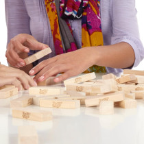 Hasbro 54-Piece Classic Jenga Stacking Block Kit A2120 9.84 x 3.94 x 5.91 Inch