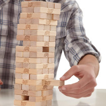 Hasbro 54-Piece Classic Jenga Stacking Block Kit A2120 9.84 x 3.94 x 5.91 Inch