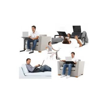 Adjustable Laptop Table Stand Black Colour