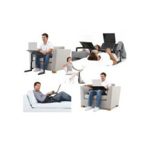 Adjustable Laptop Table Stand Black Colour