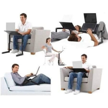 Adjustable Laptop Table Stand Black Colour