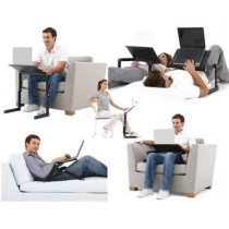 Adjustable Laptop Table Stand Black Colour