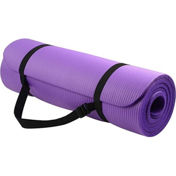 Extra Thick High Density Exercise Yoga Mat For Pilates With Carrying Strap And Bag