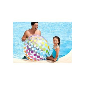 Intex Set Of 2 Jumbo Inflatable Colorful Polka Dot Giant Beach Ball