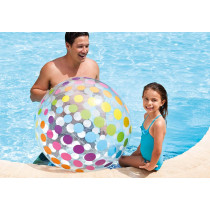 Intex Set Of 2 Jumbo Inflatable Colorful Polka Dot Giant Beach Ball