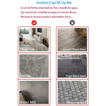 Portable Sit Up Bar With Double Suction Cups 23 x 11 x 22cm