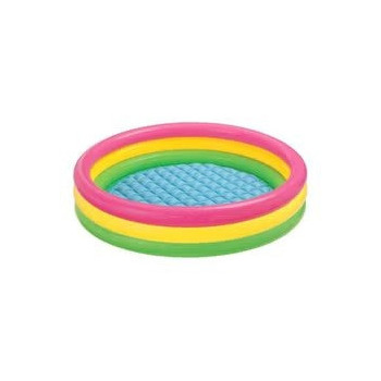 Intex 3 Ring Portable Inflatable Lightweight Compact Circular Swimming Pool 86 x 25cm