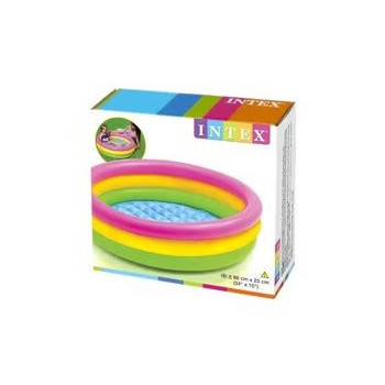 Intex 3 Ring Portable Inflatable Lightweight Compact Circular Swimming Pool 86 x 25cm