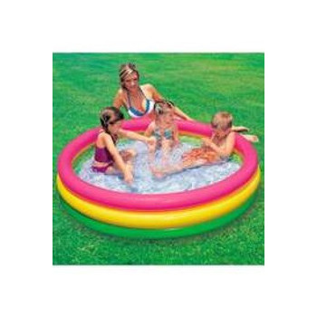 Intex 3 Ring Portable Inflatable Lightweight Compact Circular Swimming Pool 86 x 25cm