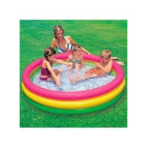Intex 3 Ring Portable Inflatable Lightweight Compact Circular Swimming Pool 86 x 25cm