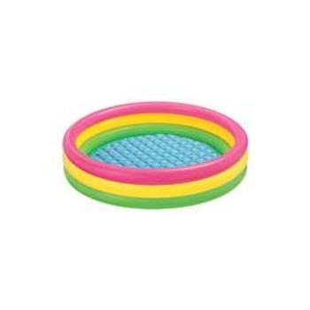 Intex 3 Ring Portable Inflatable Lightweight Compact Circular Swimming Pool 86 x 25cm