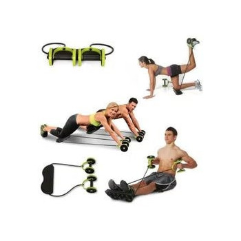 Abdominal Waist Slimming Trainer Exerciser Roller Double Ab Wheel Fitness Equipment Yoga Resistance Pull Rope For Home Fitness