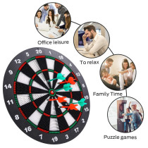 Durable Molded Plastic Safety Dart Board With Hanger Hook