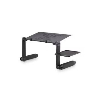 Yxd-1005 Laptop Table Stand Portable Mobile Laptop Standing Desk With Mouse Pad Fully Ergonomic Mount Book Macbook Laptop Ultra-Light Aluminum Bed Tray Desk Multicolour