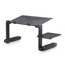 Yxd-1005 Laptop Table Stand Portable Mobile Laptop Standing Desk With Mouse Pad Fully Ergonomic Mount Book Macbook Laptop Ultra-Light Aluminum Bed Tray Desk Multicolour