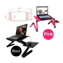 Yxd-1005 Laptop Table Stand Portable Mobile Laptop Standing Desk With Mouse Pad Fully Ergonomic Mount Book Macbook Laptop Ultra-Light Aluminum Bed Tray Desk Multicolour