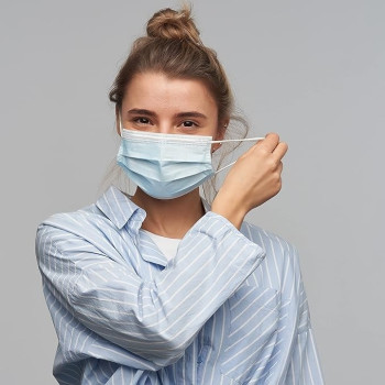 5-Piece Disposable Safety Mask With Elastic Earloop