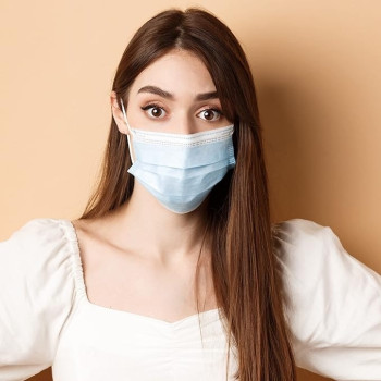 5-Piece Disposable Safety Mask With Elastic Earloop