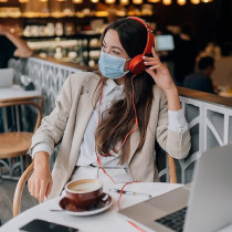 5-Piece Disposable Safety Mask With Elastic Earloop