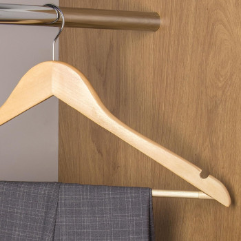 10-Piece Cloth Hanger Beige Colour