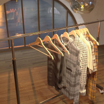 10-Piece Cloth Hanger Beige Colour