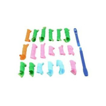20-Piece Magic Curler Hair Styling Rollers Set Multicolour 9 x 3cm