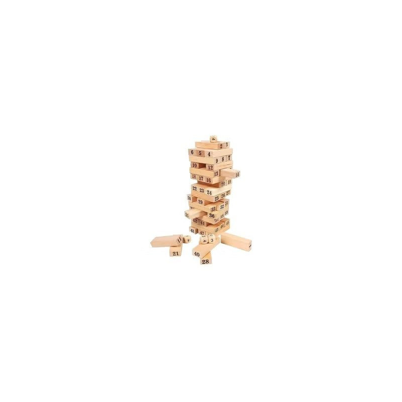 51-Piece Block Jenga Game Set 6+ Years
