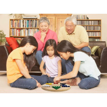 Chinese Checkers Game Wooden Marbles Multicolour For 6+ Years
