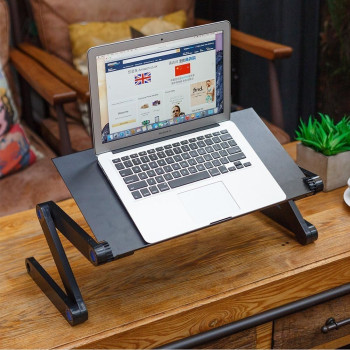 Portable Laptop Table Stand Black Colour