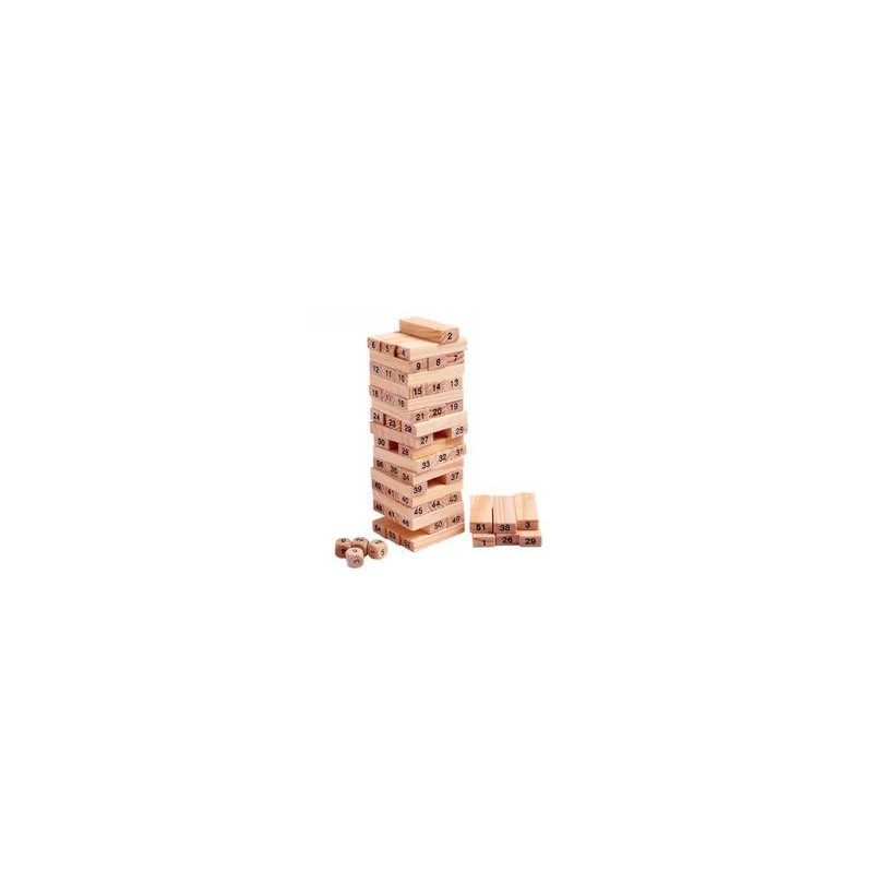 Unique 54-Piece Wooden Building Block Toy 3+ Years