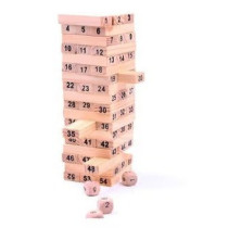 Unique 54-Piece Wooden Building Block Toy 3+ Years