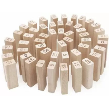 Unique 54-Piece Wooden Building Block Toy 3+ Years