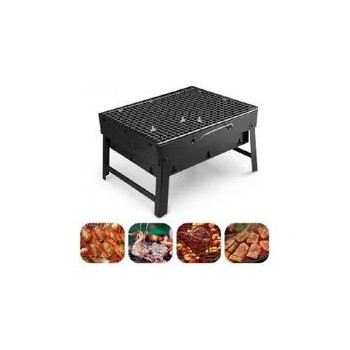 Bbq Charcoal Grill Black For Camping Picnics Traveling-Stellar