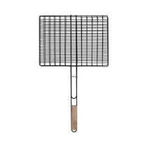 Royalford Foldable Portable Stainless Steel Barbecue Grill Indoor And Outoor Silver/Red 30 x 40 x 70cm