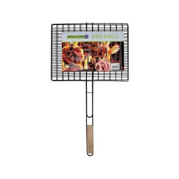 Royalford Foldable Portable Stainless Steel Barbecue Grill Indoor And Outoor Silver/Red 30 x 40 x 70cm